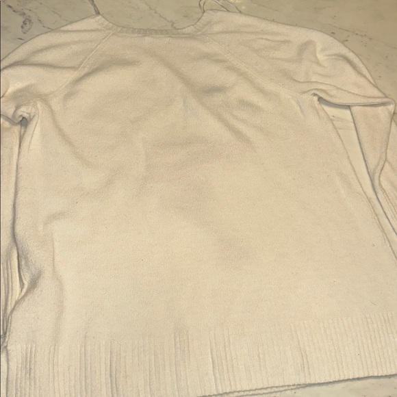 LC Lauren Conrad Cream Flamingo Sweater size large - Picture 4 of 7